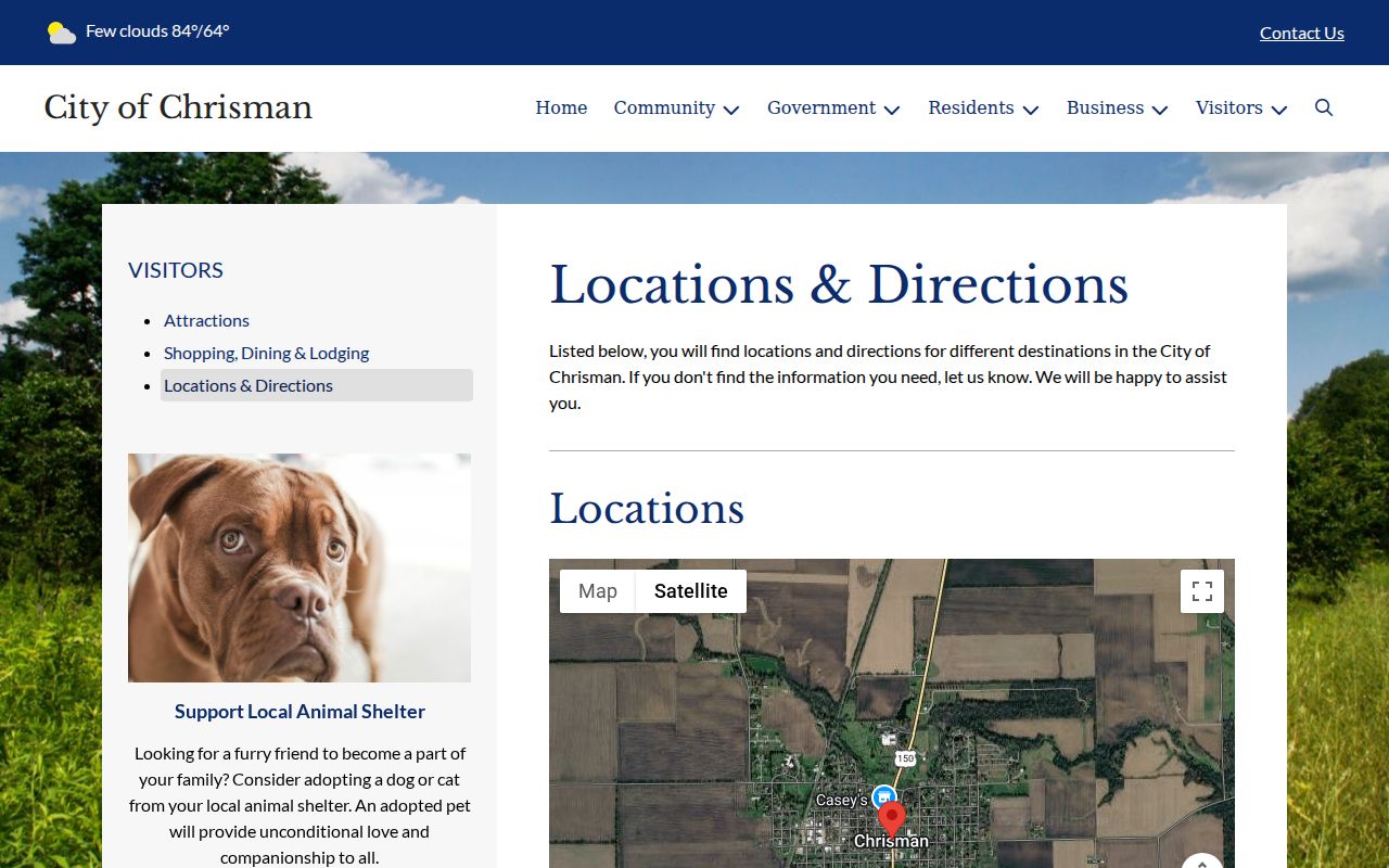 Chrisman City Hall criminal record request location