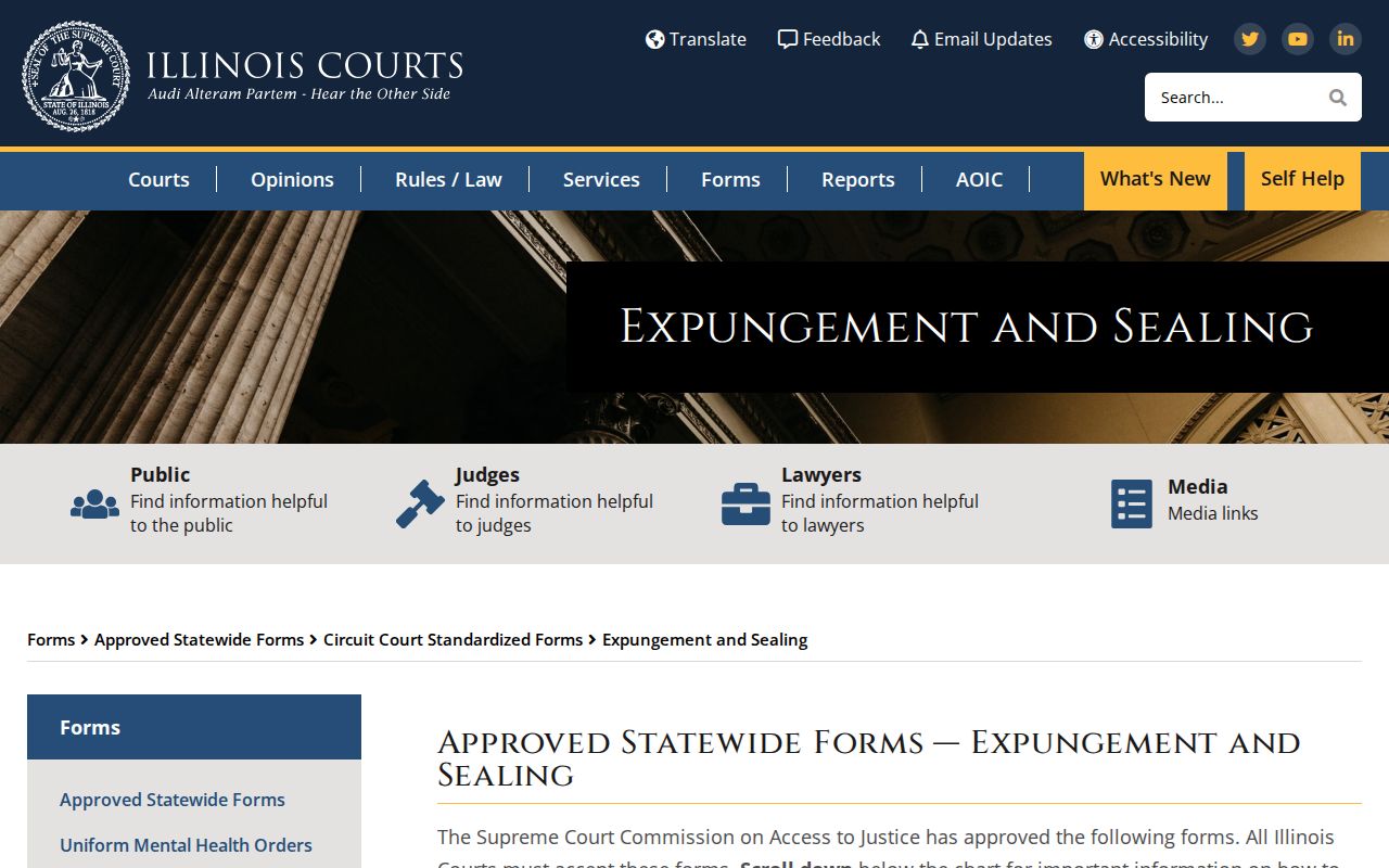 Paris criminal record expungement and sealing forms