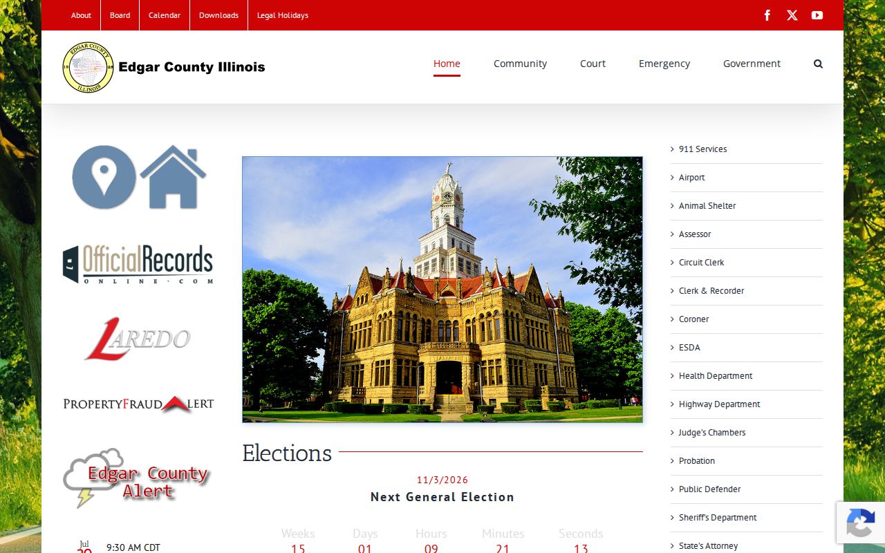 Official Edgar County government directory